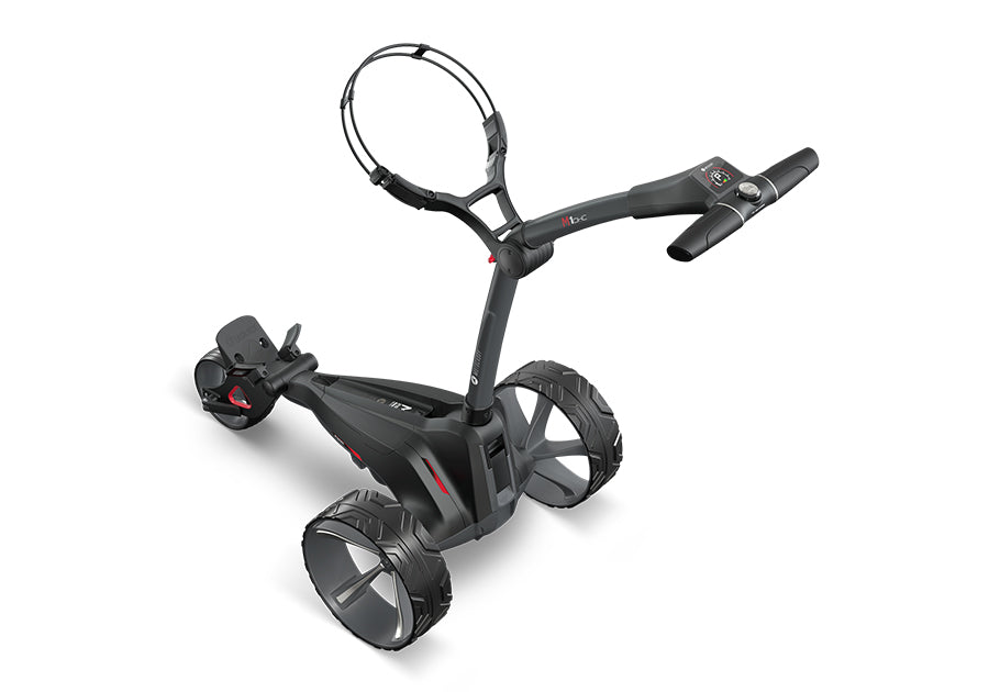 motocaddy m1 dhc lithium remote electric caddy top angled