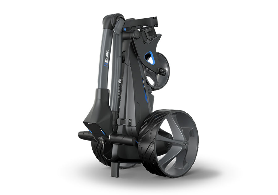 motocaddy m5 gps dhc lithium remote electric caddy collapsed