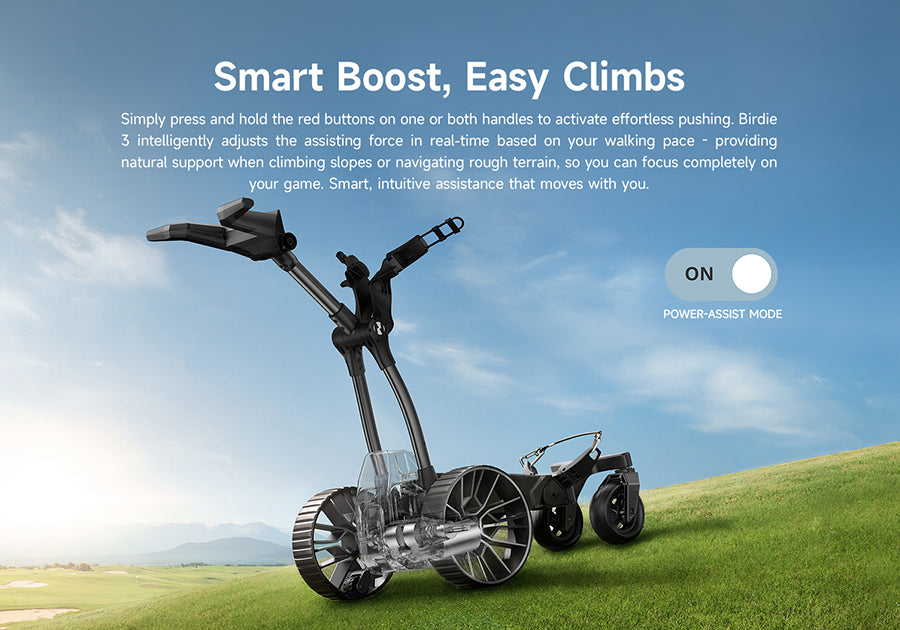 navee lithium remote electric golf caddy easy climb