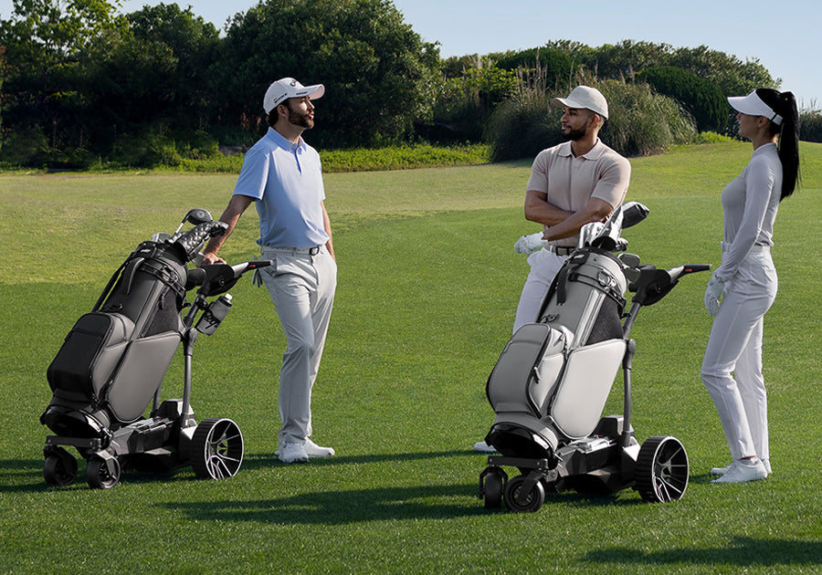 navee lithium remote electric golf caddy lifestyle