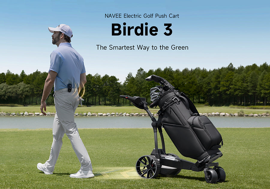 navee lithium remote electric golf caddy lifestyle