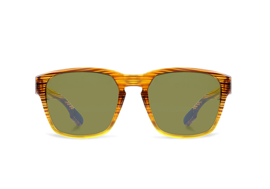pebble beach sunglasses golf training aid amber green front