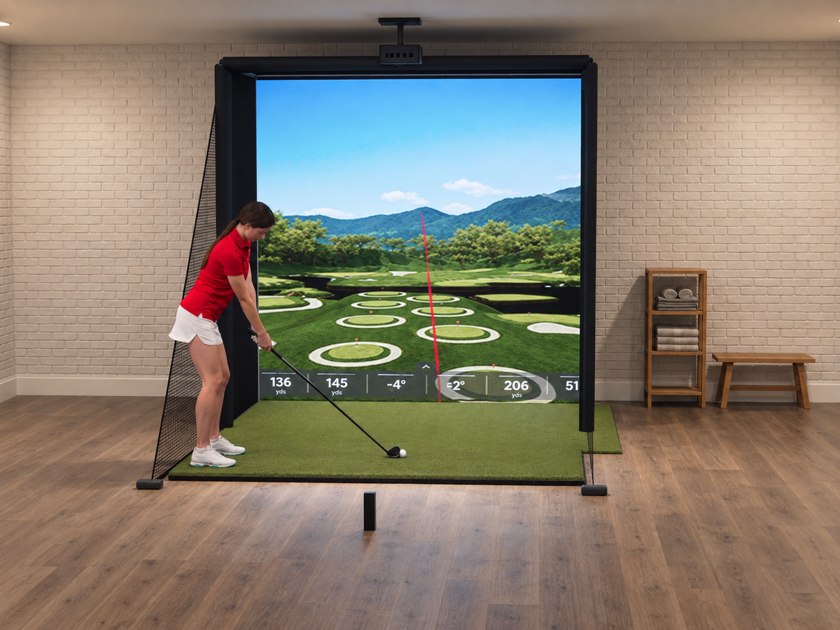 Rapsodo MLM2PRO Launch Monitor All-In-One Golf Simulator, 8W x 8H x 5D enclosure (3D render)