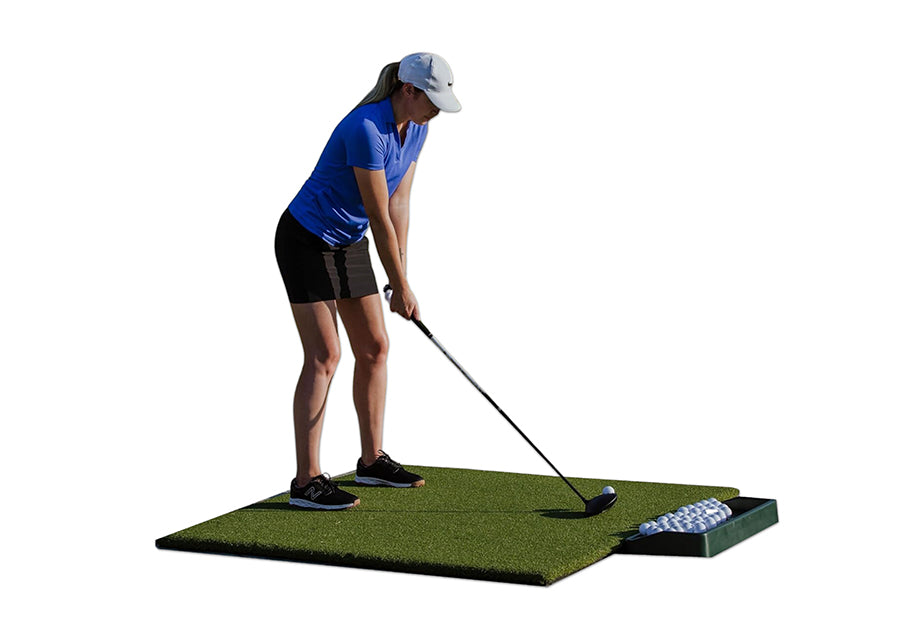 real feel country club elite golf mat 5x5
