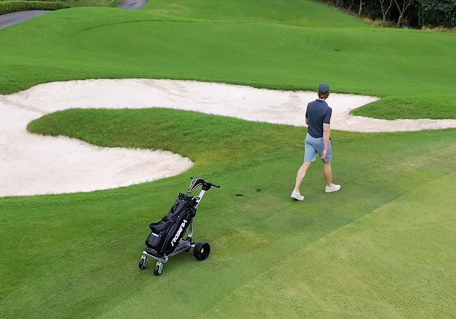 robera pro ai powered golf caddy lifestyle follow