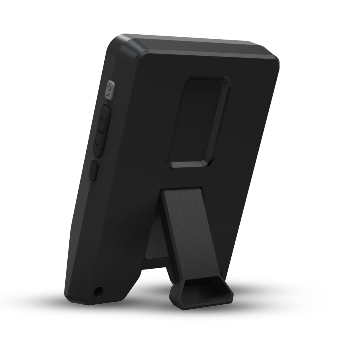Shot Scope LM1 Launch Monitor back view with kickstand