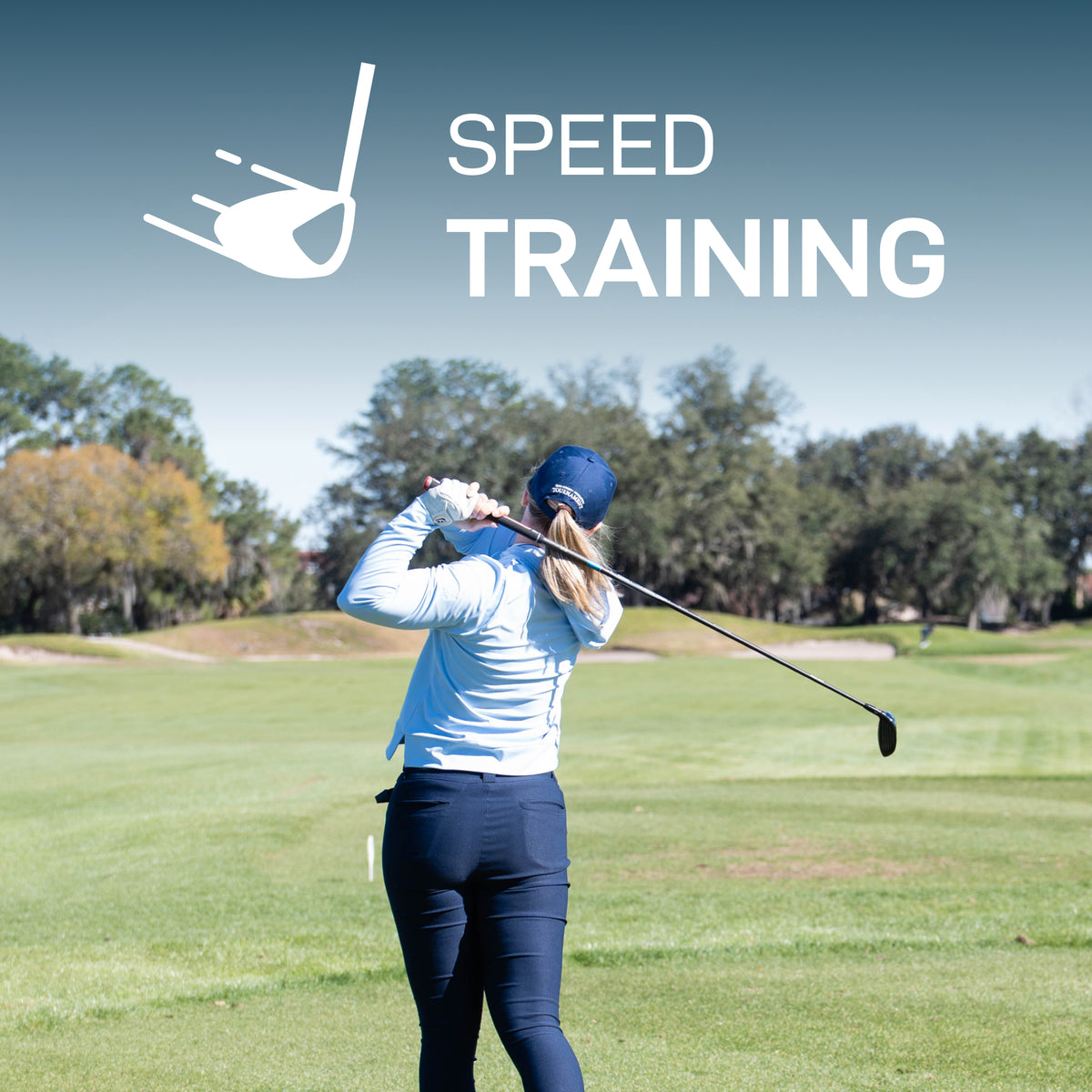 Golfer speed training with the Shot Scope LM1