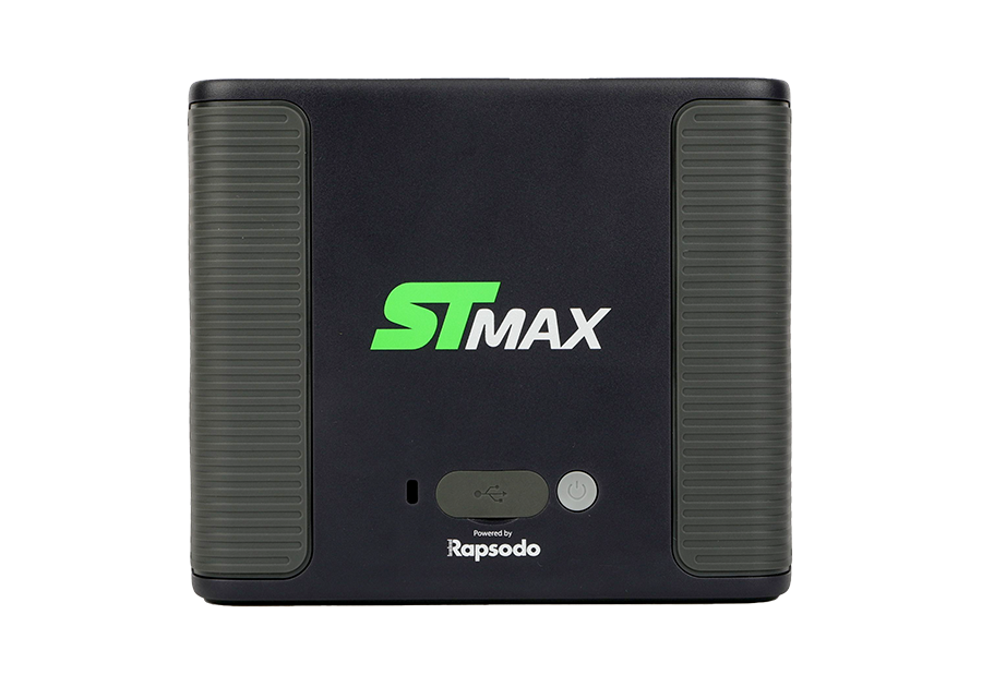skytrak st max launch monitor and golf simulator back