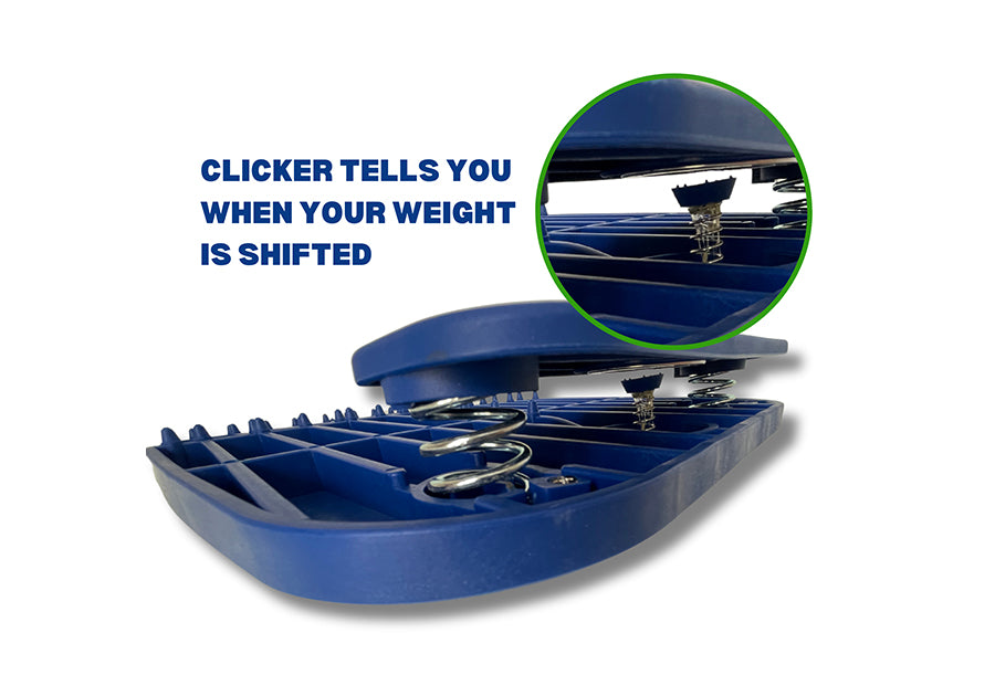 the power shift board golf training aid clicker feedback