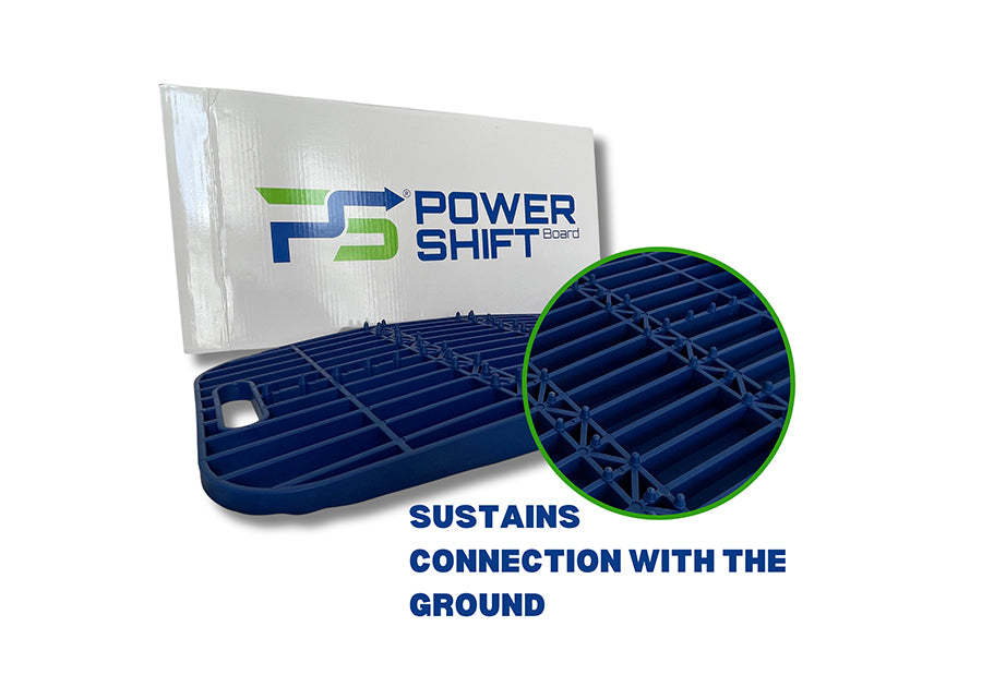 the power shift board golf training aid construction