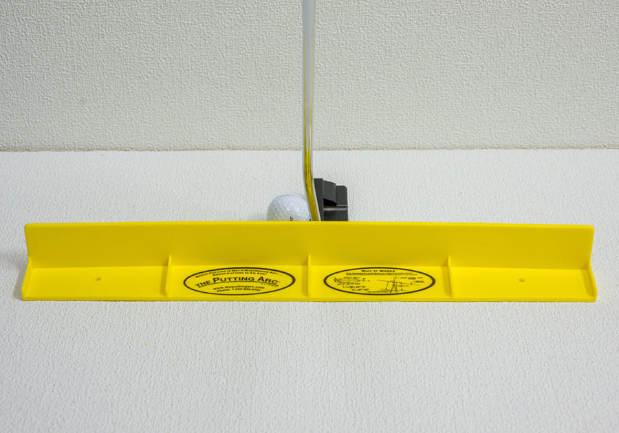 the putting arc t3 golf training aid indoor