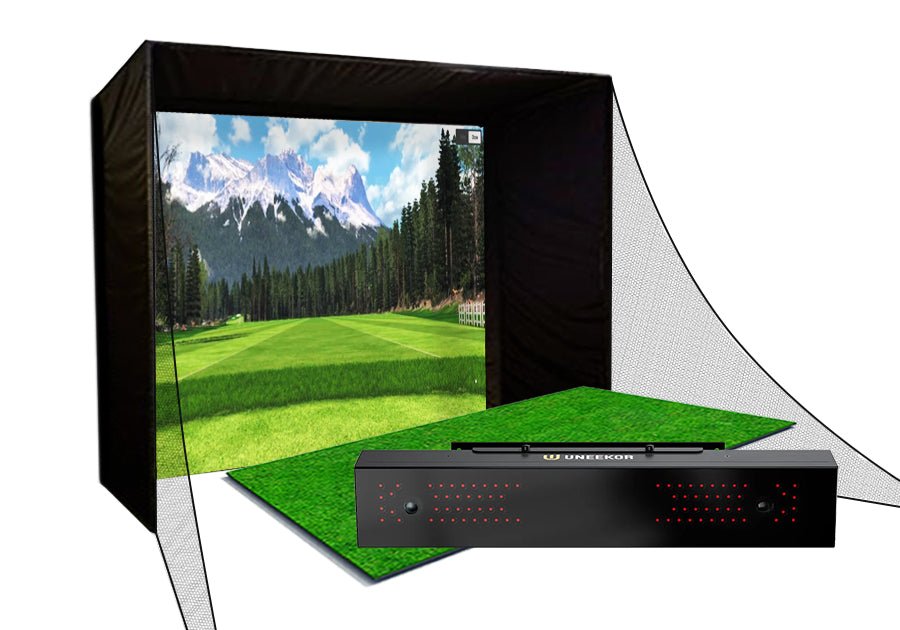 Uneekor EYE XR PerfectBay Golf Simulator Package - Package Contents