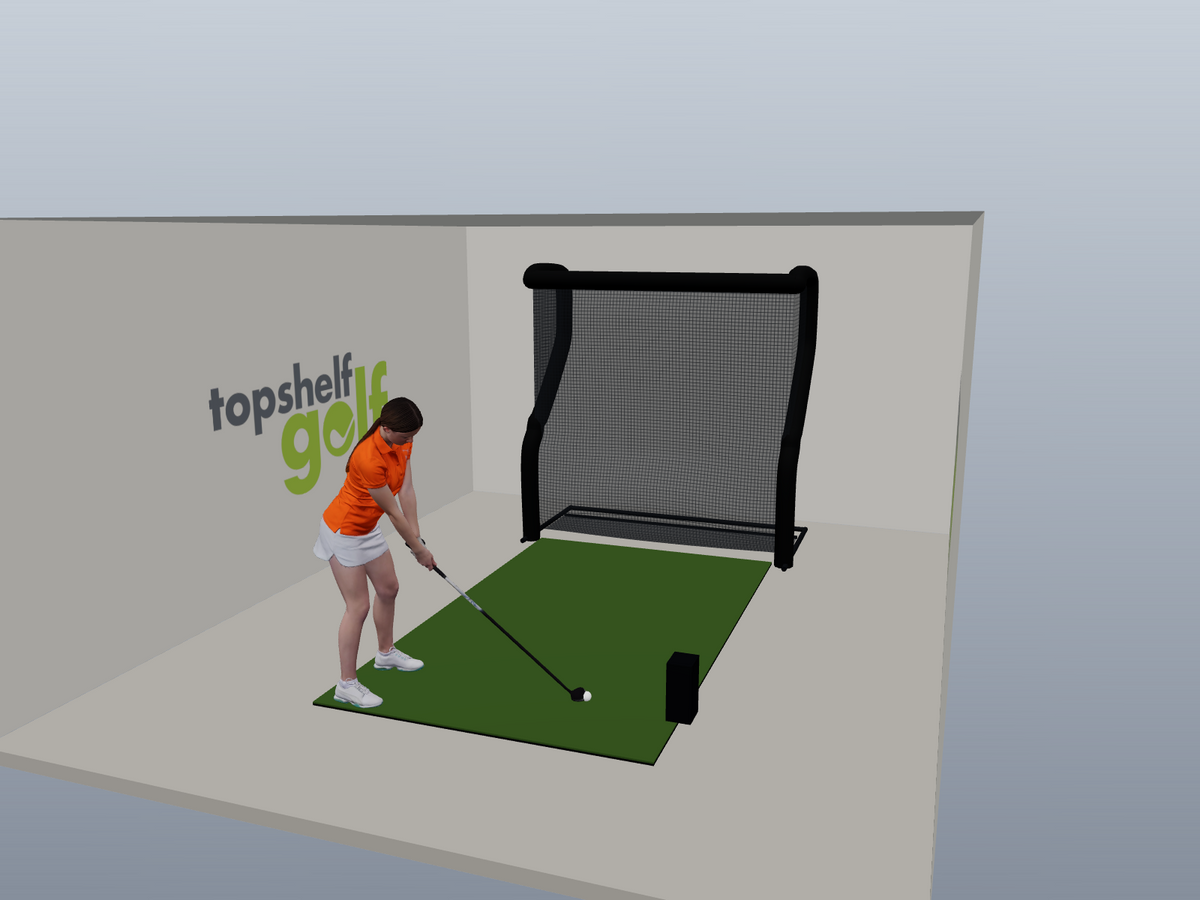 Bushnell Launch Pro Circle B Edition Net Golf Simulator, default build