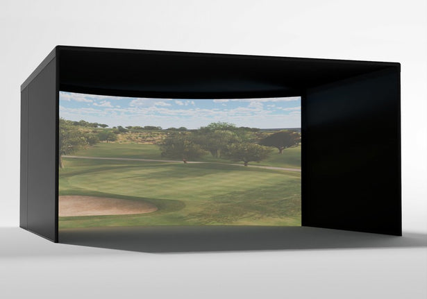 Carl's Place Curved Golf Enclosure 9.5 x 14.5 x 15 proportions