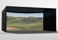 Carl's Place Curved Golf Enclosure 9.5 x 16 x 15 proportions