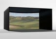 Carl's Place Curved Golf Enclosure 9 x 14 x 15 proportions