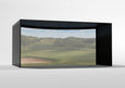 Carl's Place Curved Golf Enclosure 9 x 15 x 10 proportions