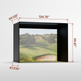 Carl's Place DIY Golf Simulator Enclosure 7.7'x10' actual dimensions