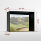 Carl's Place DIY Golf Simulator Enclosure 7.7'x13' actual dimensions