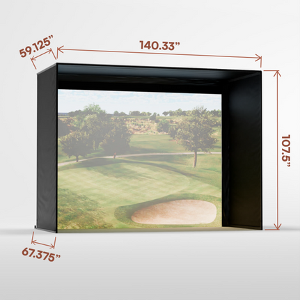 Carl's Place DIY Golf Simulator Enclosure 8.5'x11.5' actual dimensions