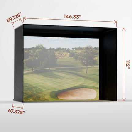 Carl's Place DIY Golf Simulator Enclosure 9'x12' actual dimensions