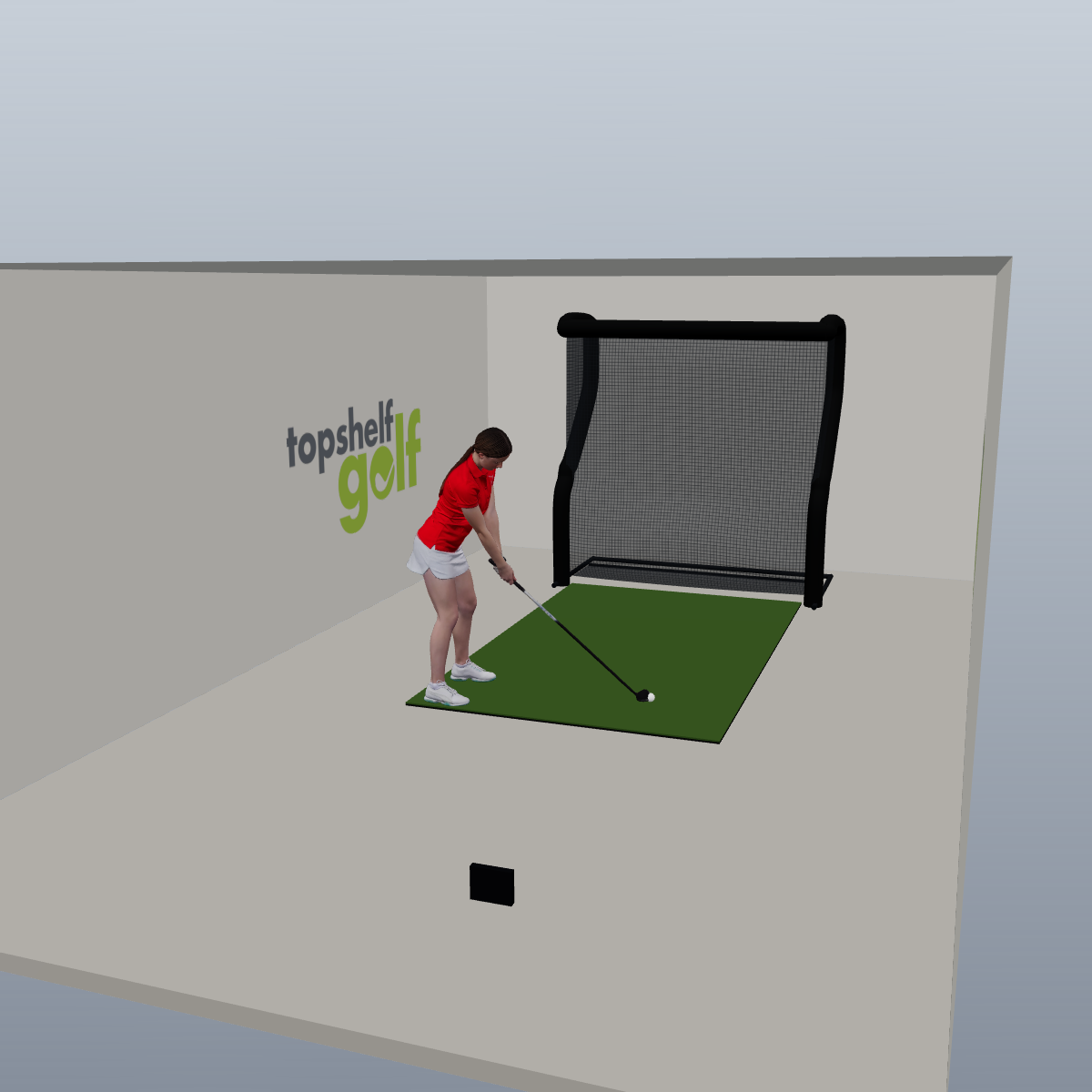 FlightScope Mevo Gen2 Net All-In-One Golf Simulator - 3D package view