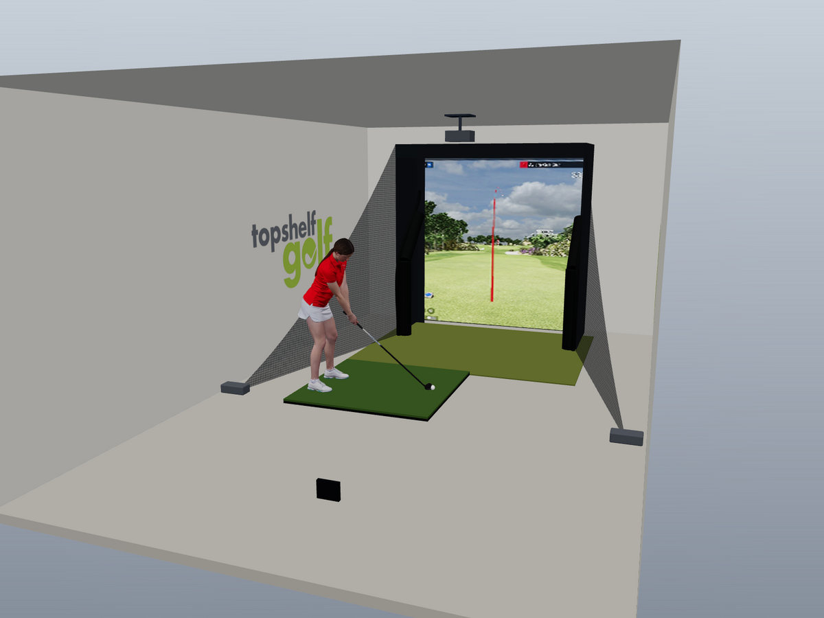 FlightScope Mevo Gen2 Floating All-In-One Golf Simulator, default build