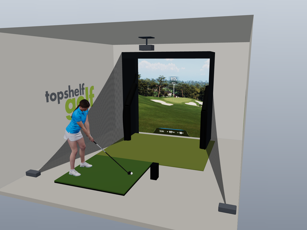 Foresight Sports GC3 Floating Screen Golf Simulator, default build