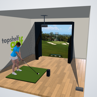 Foresight Sports GC3 Floating Screen Golf Simulator | Top Shelf Golf