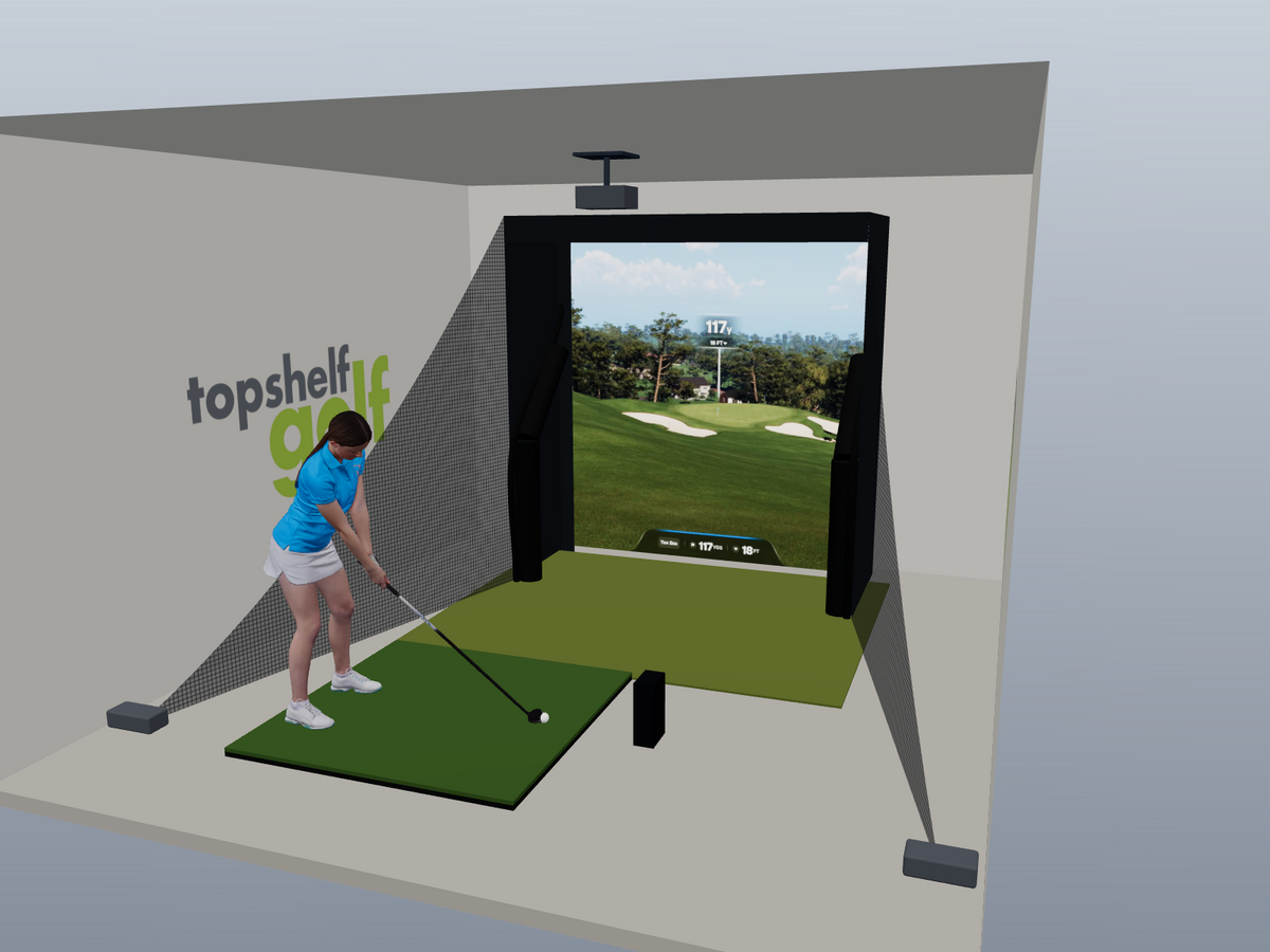 Foresight Sports GCQuad Floating Screen Golf Simulator, default build