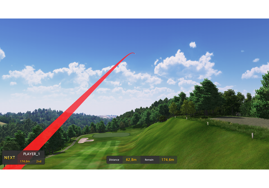 NVISAGE MURLIE-X — real-time ball flight tracer during course play