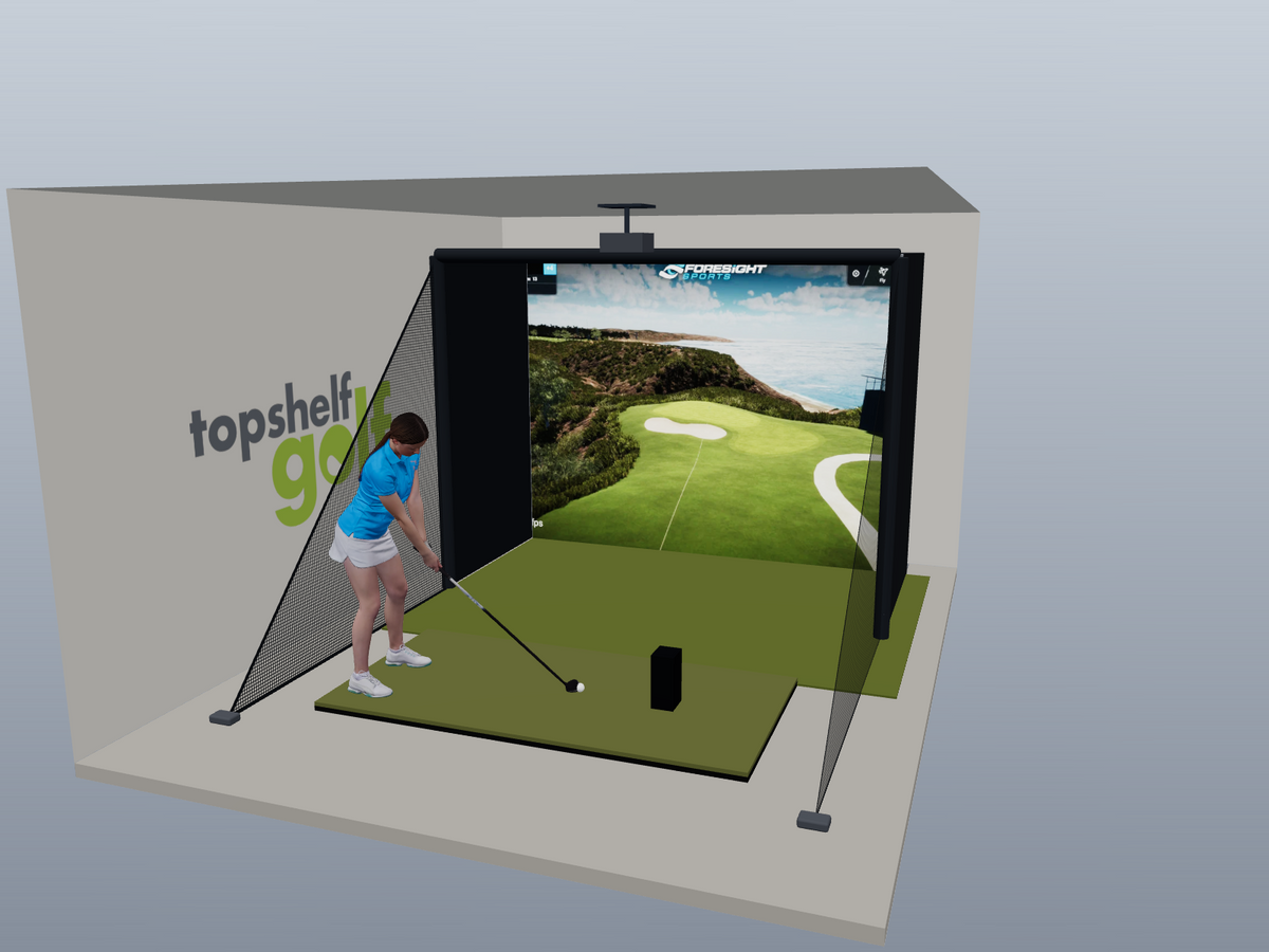 Foresight Sports GC3 All-In-One Golf Simulator - 3D package view