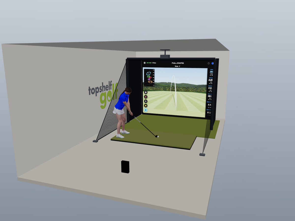Full Swing KIT All-In-One Golf Simulator - 3D package view
