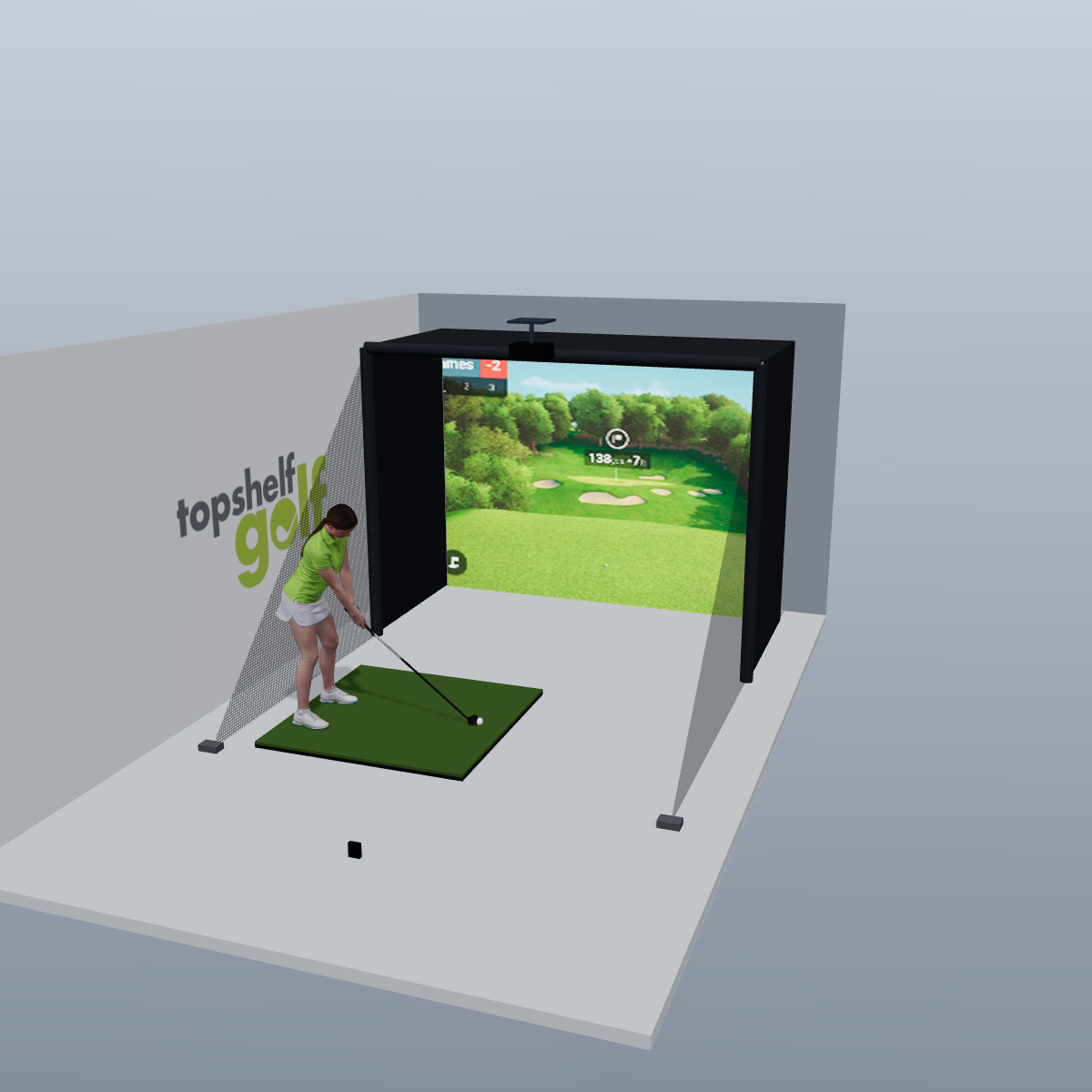Garmin Approach R10 All-In-One Golf Simulator - 3D package view