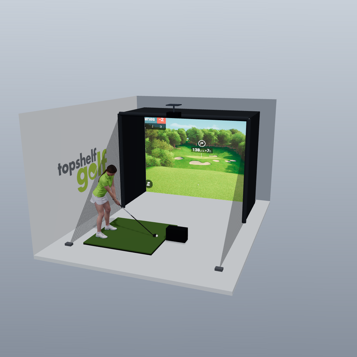 Garmin Approach R50 All-In-One Golf Simulator - 3D package view