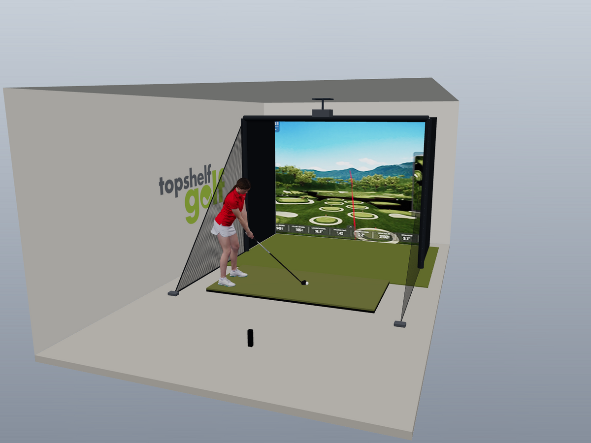 Rapsodo MLM2PRO All-In-One Golf Simulator - 3D package view