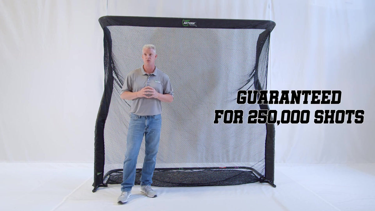 The Net Return Pro Series V2 Golf Net automatic ball return demo