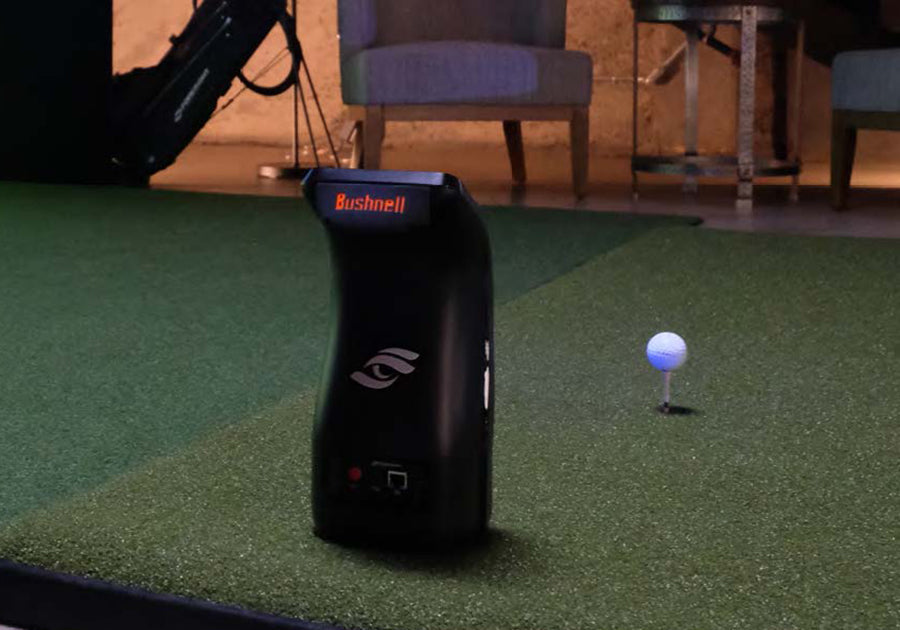 Bushnell Launch Pro Retractable Screen Golf Simulator Package