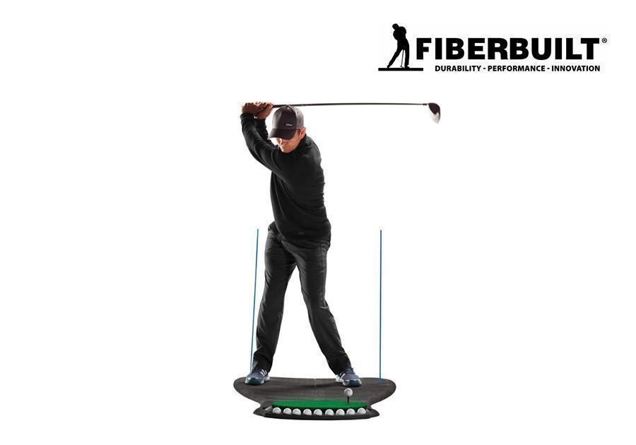 fiberbuilt flight deck practice station golf mat front