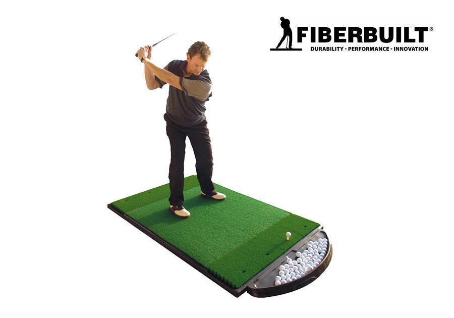 Fiberbuilt Half-Moon Molded Rubber Golf Ball Tray - Alternate View