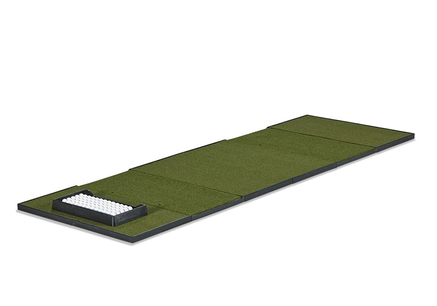 Fiberbuilt Player Preferred 12'x4' Double-Hitting Studio Golf Mat - On Hitting Mat