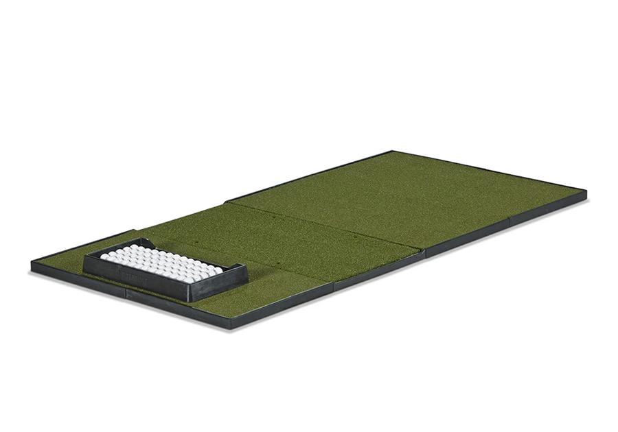 Fiberbuilt Player Preferred 8'x4' Single-Hitting Studio Golf Mat - Angled View