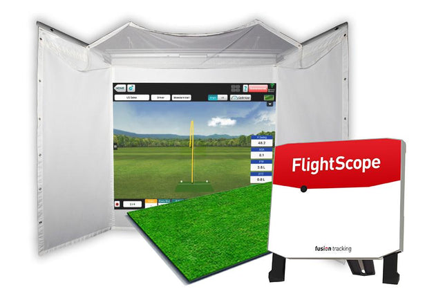 FlightScope X3 HomeCourse Retractable Screen Package