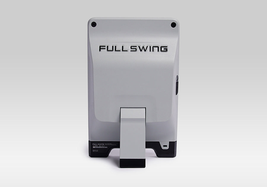 full swing launch monitor and golf simulator back