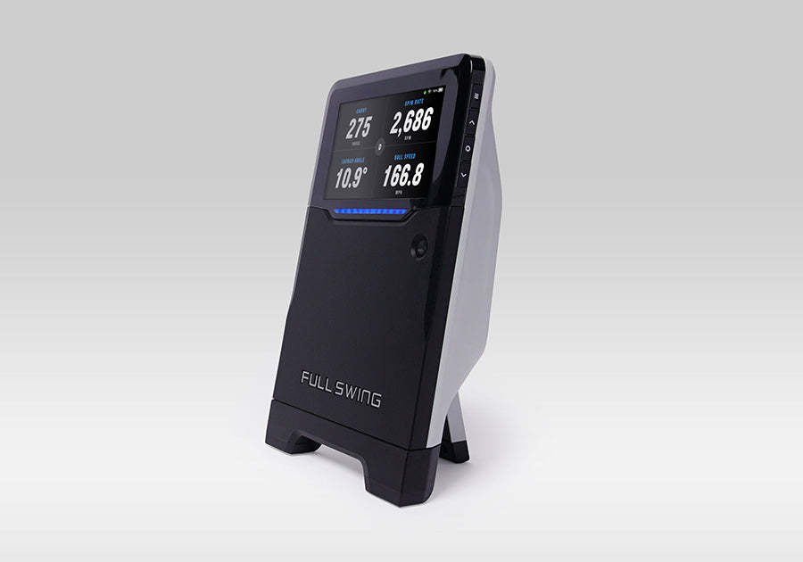 full swing launch monitor and golf simulator left