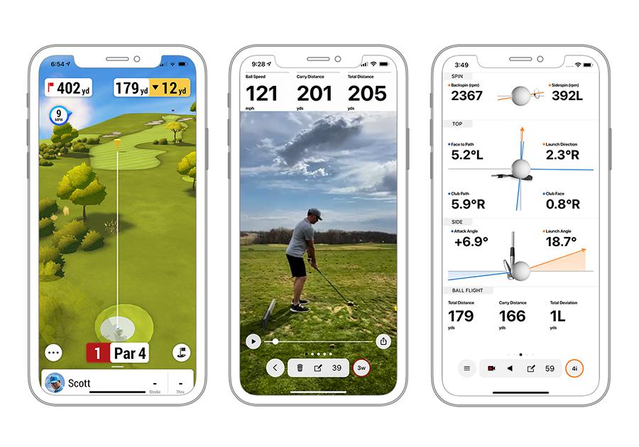 Garmin Approach R10 Launch Monitor and Golf Simulator - App Interface
