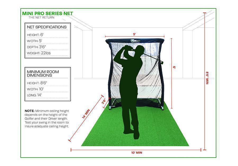 The Net Return Mini Pro Golf Package Dimensions