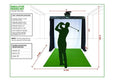 The Net Return Simulator Series Golf Net &amp; Screen
