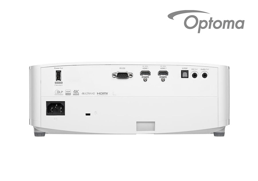 Optoma 4K400STx Short Throw Golf Simulator Projector - Back View
