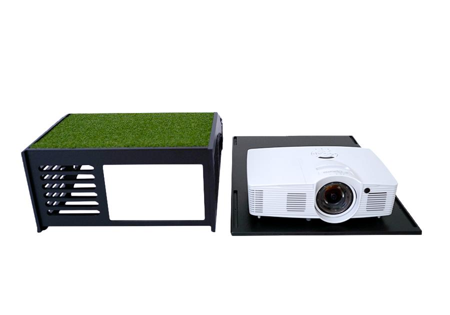 ProGuard Short Throw Projector Floor Mount - Mounted Setup